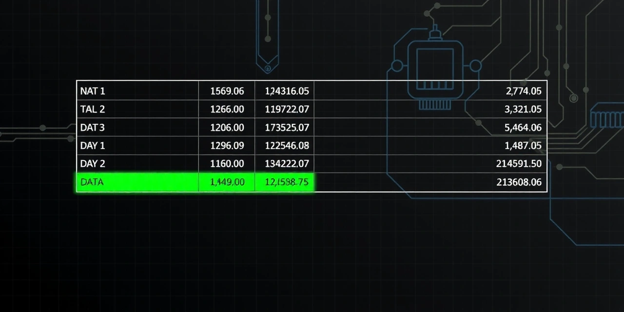 Extended technical table